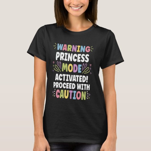 PRINSES Persoonlijke Naam Grappige Cute Aangepaste T-shirt (Voorkant)