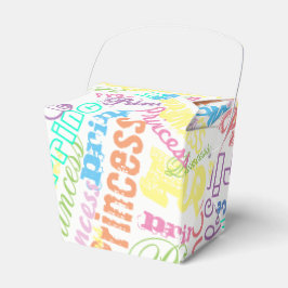Prinses Persoonlijke Naam Sherbert Pastel Kleuren Bedankdoosjes