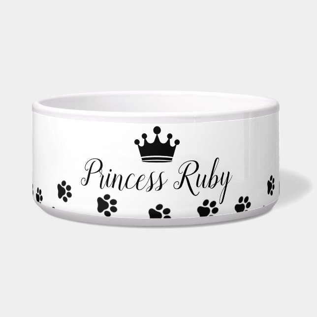 Prinses Pets Naam Voerbakje (Voorkant)