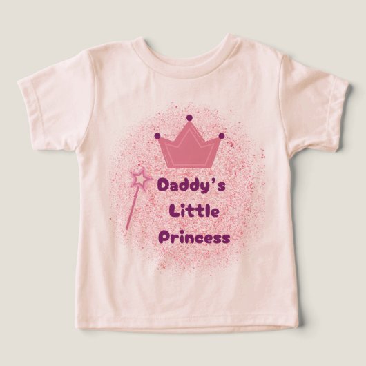 Prinses Peuter T-shirt van papa (Design voorkant)