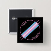 prinses Pin Vierkante Button 5,1 Cm (Voorkant /achterkant)