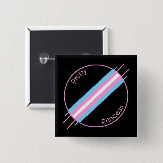  prinses Pin Vierkante Button 5,1 Cm (Voorkant /achterkant)