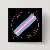  prinses Pin Vierkante Button 5,1 Cm (Voorkant)