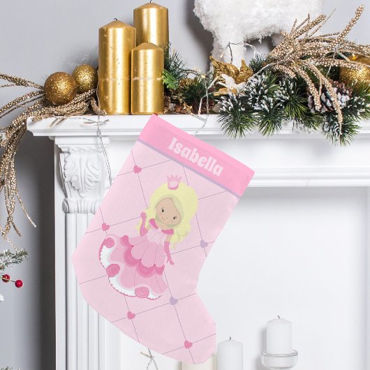 prinses Pink Blonde Girl Birthday Party Kleine Kerstsok