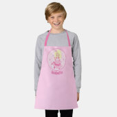  prinses Pink Blonde Girl Birthday Party Schort (Gedragen)