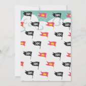 Prinses Pirate uitnodiging (Achterkant)