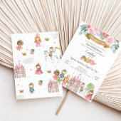 Prinses Prince & Knight Tea Party Verjaardag Uitno Kaart