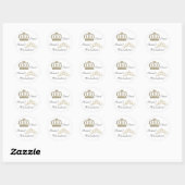 Prinses prins geslacht onthulling stickers (Vel)