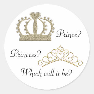 Prinses prins geslacht onthulling stickers