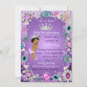 Prinses Prinses Baby shower Uitnodiging, Kleine Pr Kaart (Voorkant)