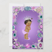 Prinses Prinses Baby shower Uitnodiging, Kleine Pr Kaart (Achterkant)