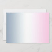 prinses prinses geslacht onthullen Baby shower Kaart (Achterkant)