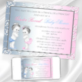  prinses prinses geslacht onthullen Baby shower Kaart