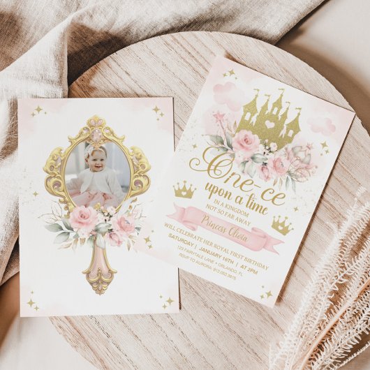 Prinses Prinses Verjaardag Uitnodiging 1e Verjaard