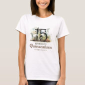 Prinses Quinceanera 15e verjaardagsfeest T-shirt (Voorkant)