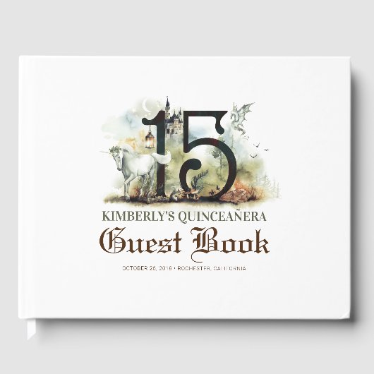 Prinses Quinceanera Gastenboek (Voorkant)