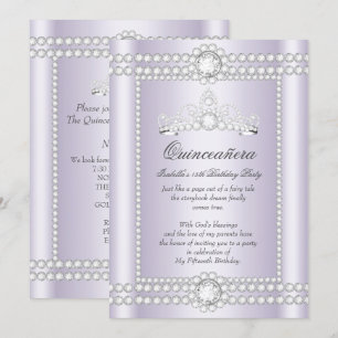 Prinses Quinceanera Sering Zilver Diamant Diadeem Kaart