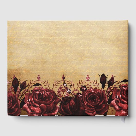  prinses Red Butterfly Quinceañera Gastenboek (Achterkant)