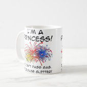 Prinses Release Glitter Grappige Mok (Voorkant links)