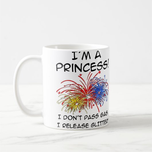 Prinses Release Glitter Grappige Mok (Links)