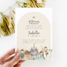 Prinses Ridder Verjaardag Uitnodiging