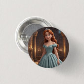 prinses ronde button 3,2 cm (Voorkant /achterkant)