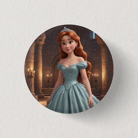 prinses ronde button 3,2 cm (Voorkant)