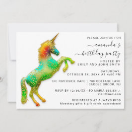 Prinses Royal Gouden Glitter Verjaardag Magische E Kaart