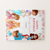 Prinses Royals Meisje Happy Birthday Games Puzzel (Horizontaal)