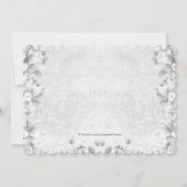  prinses roze en grijs doopsel kaart (Achterkant)