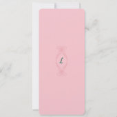 Prinses Roze en Groene Thee Partij Verjaardag Kaart (Achterkant)