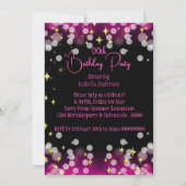 Prinses Roze Glitter Hakken Verjaardag Kaart (Achterkant)