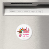 Prinses roze kasteel magneet (Insitu (Vaatwasser))