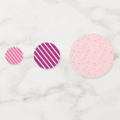 Prinses Roze Kinderverjaardagsfeestje Confetti (Achterkanten)