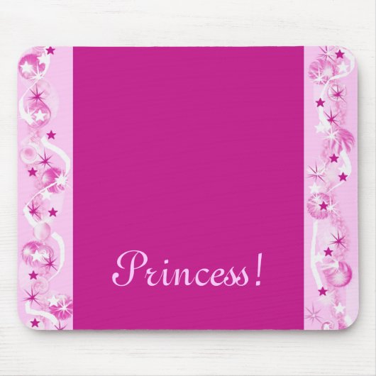 Prinses! Roze Mousepad Fantasy Muismat (Voorkant)