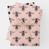  prinses Roze zwart en goud Inpakpapier Vel (In situ)