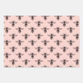  prinses Roze zwart en goud Inpakpapier Vel (Voorkant)