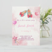 prinses schoenen verjaardag kaart (Staand voorkant)