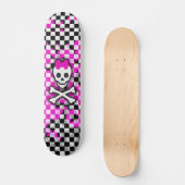 Prinses Skull Meisjes Skateboard (Voorkant)