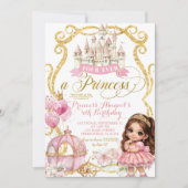 Prinses Spaans Fourever een prinses Uitnodiging (Voorkant)