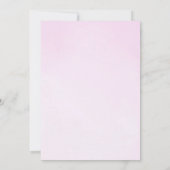 Prinses Sprookje Kasteel Roze Baby Meisje Douche Kaart (Achterkant)