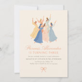 prinses sprookjesachtige verjaardag kaart (Voorkant)