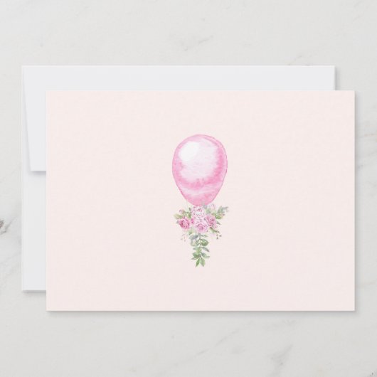 Prinses swan baby shower per brief kaart (Achterkant)