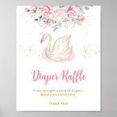 Prinses Swan Luier Raffle Poster (Voorkant)