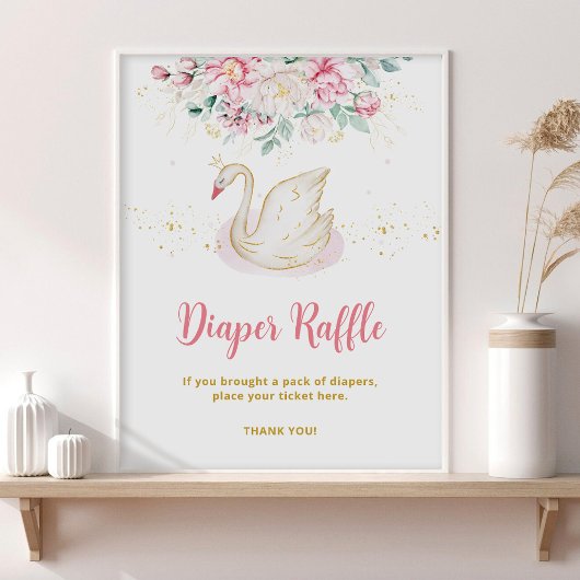 Prinses Swan Luier Raffle Poster