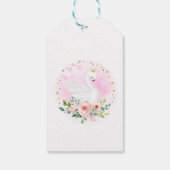 Prinses Swan Verjaardag / Baby shower Cadeau Label Cadeaulabel (Achterkant)