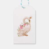 Prinses Swan Verjaardag / Baby shower Cadeau Label Cadeaulabel (Achterkant)