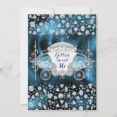 Prinses Sweet 16 Bling Party uitnodiging (Achterkant)