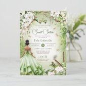 Prinses Sweet 16 Kikker Prins Verjaardag Kaart (Staand voorkant)