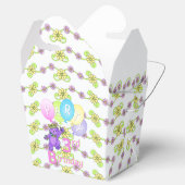 Prinses Teddy Bear 3e verjaardag Party Custom Bedankdoosjes (Geopend)